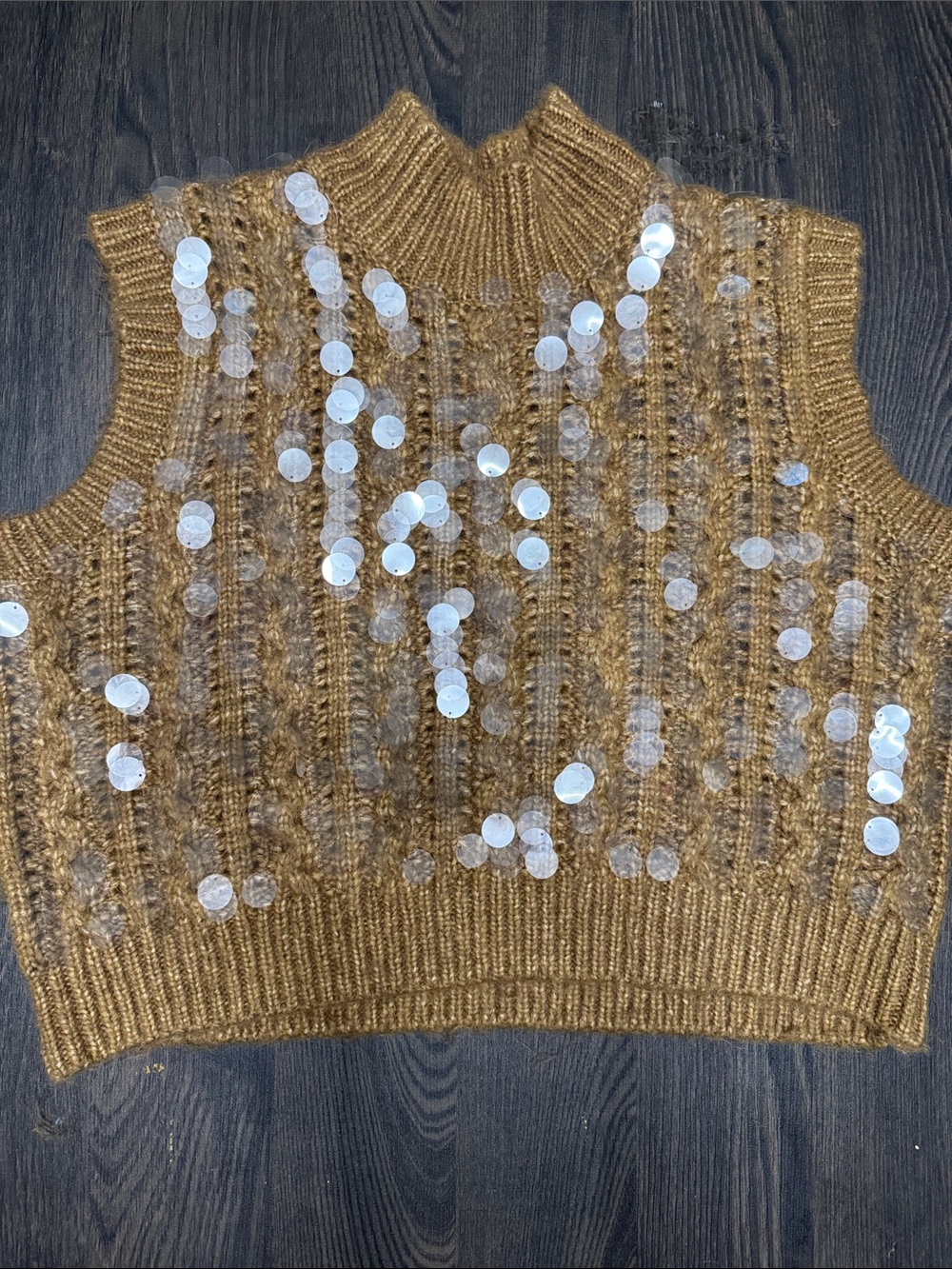 Zara Chunky Knit Sweater in Warm Caramel